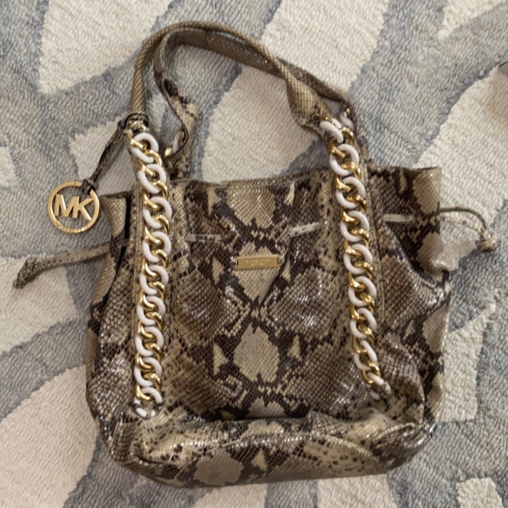 Michael Kors Genuine Leather Snakeskin Bag